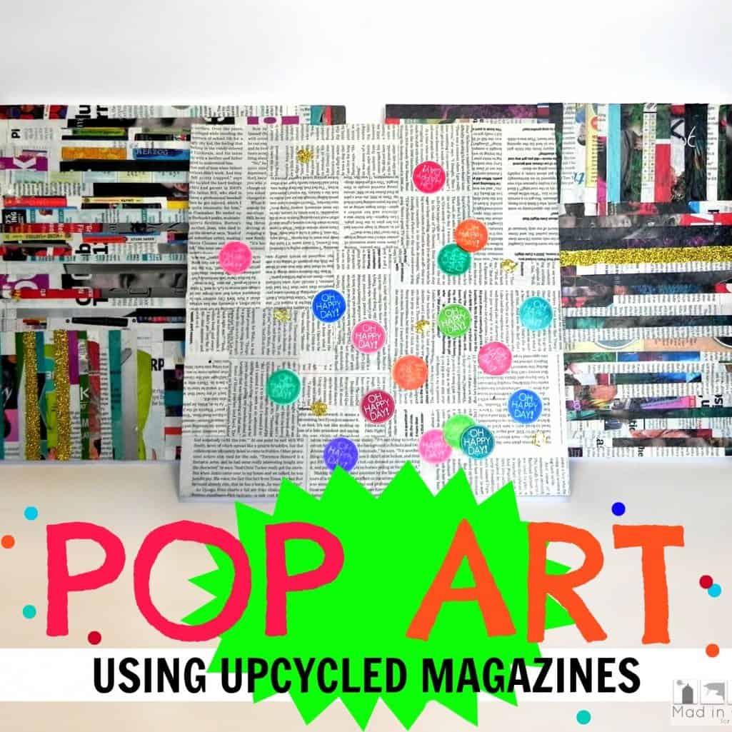 Magazine and newspaper pop art