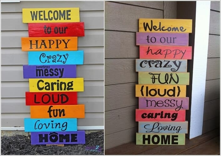 Rainbow pallet wood and quote sign