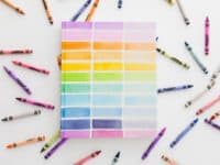 Rainbow watcolour notebook 200x150 15 Beautiful Watercolour Painting Projects to Inspire You
