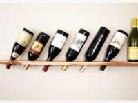 Wall mounted wood plank wine rack 200x150 Getting Crafty: Simple Woodworking Projects for Beginners