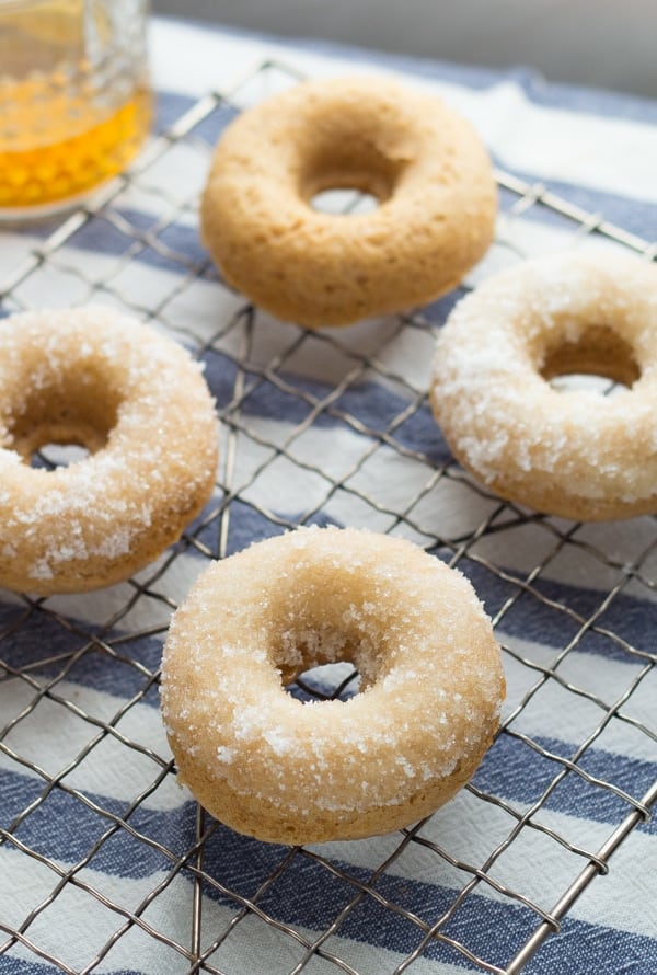 Bourbon sugar French toast donuts