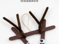 Craft stick and pipe cleaner reindeer 200x150 Pulling Your Heart Strings: Adorable Reindeer Themed Crafts for Kids