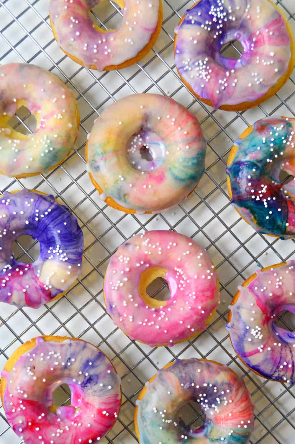 Marbled donuts
