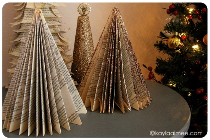 Paperback Christmas trees