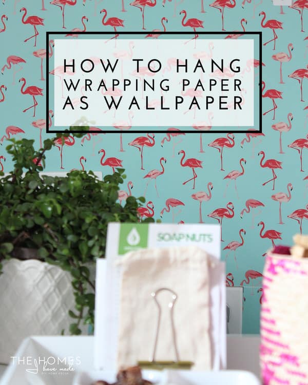 Wrapping paper as wallpaper