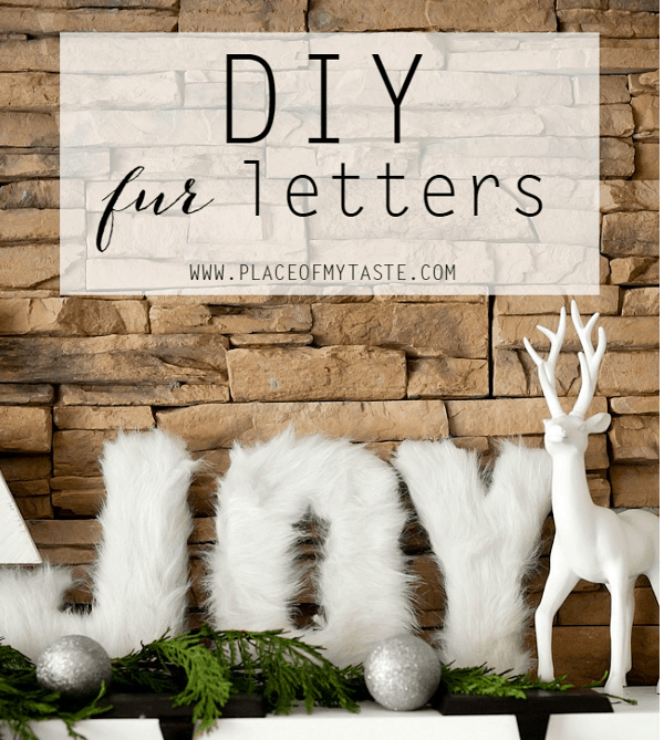 DIy fur letters
