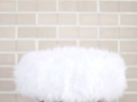Faux fur stool 200x150 Beating the Cold with Bespoke Style: 15 Crafts Made with Faux Fur