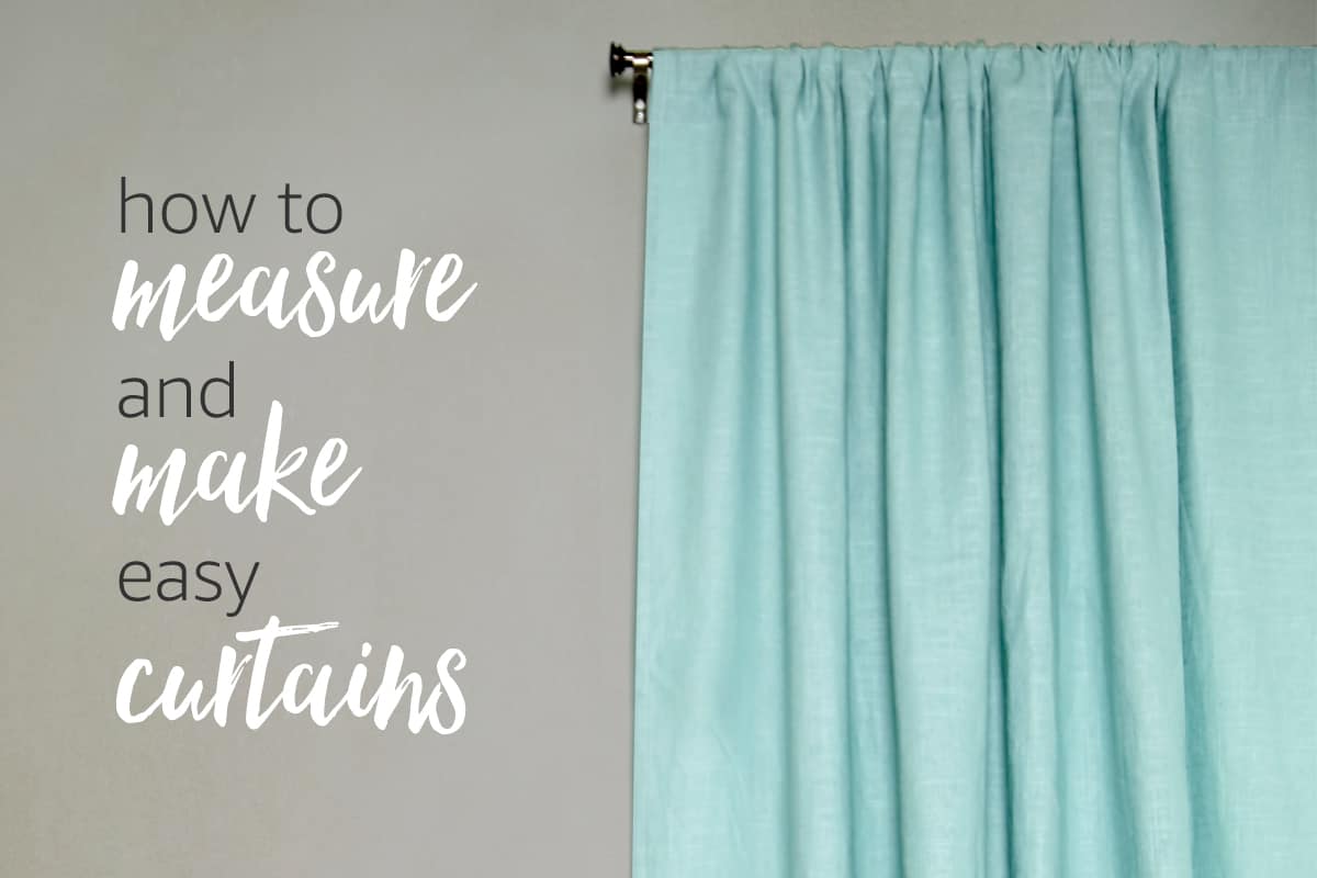 How to measure and make traditional fabric curtains