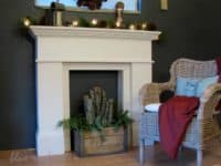 Mantel using the wall colour 200x150 15 Best Faux Fireplaces that You Can Make On Your Own: Ideas and More!