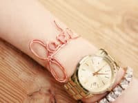 Rose gold wire name bracelet 200x150 Pastel and Precious: Fabulous Crafts for Rose Gold Lovers