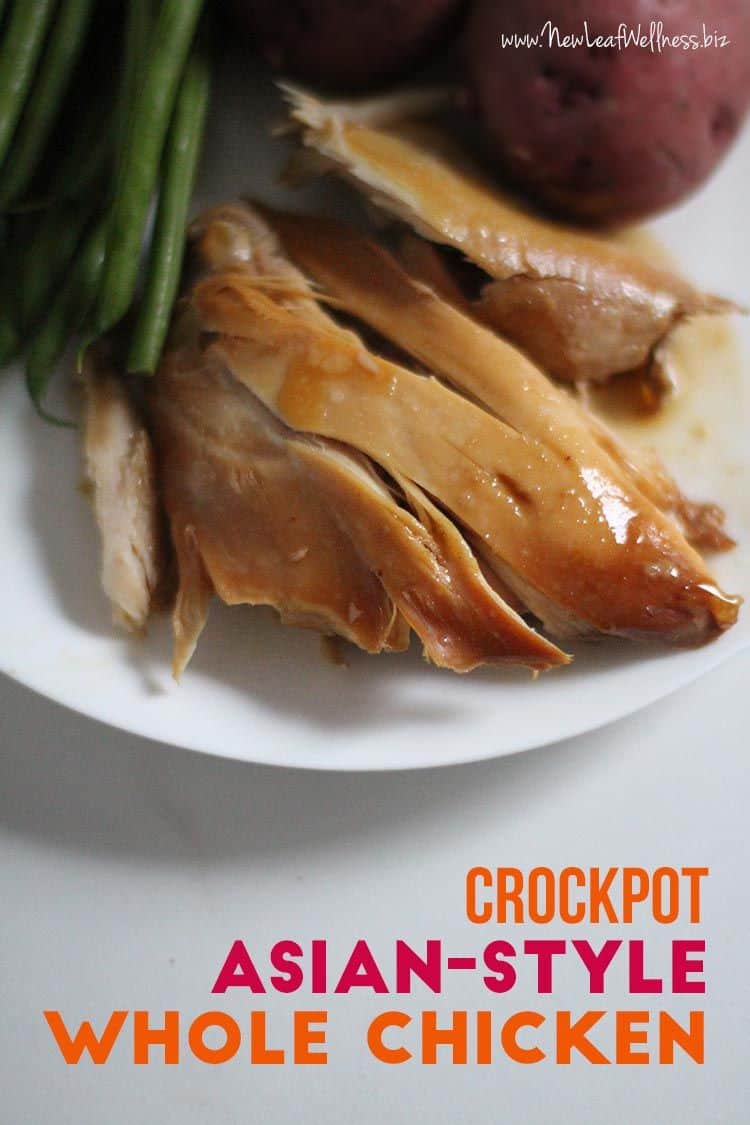 Crockpot Asian style whole chicken