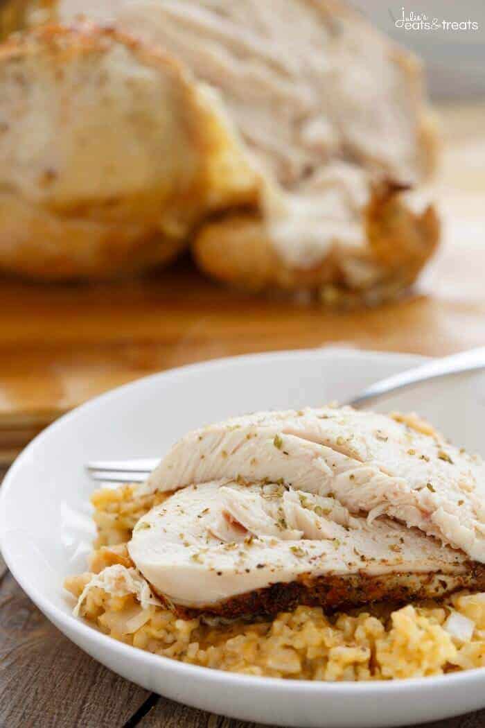 Crockpot whole chicken and rice
