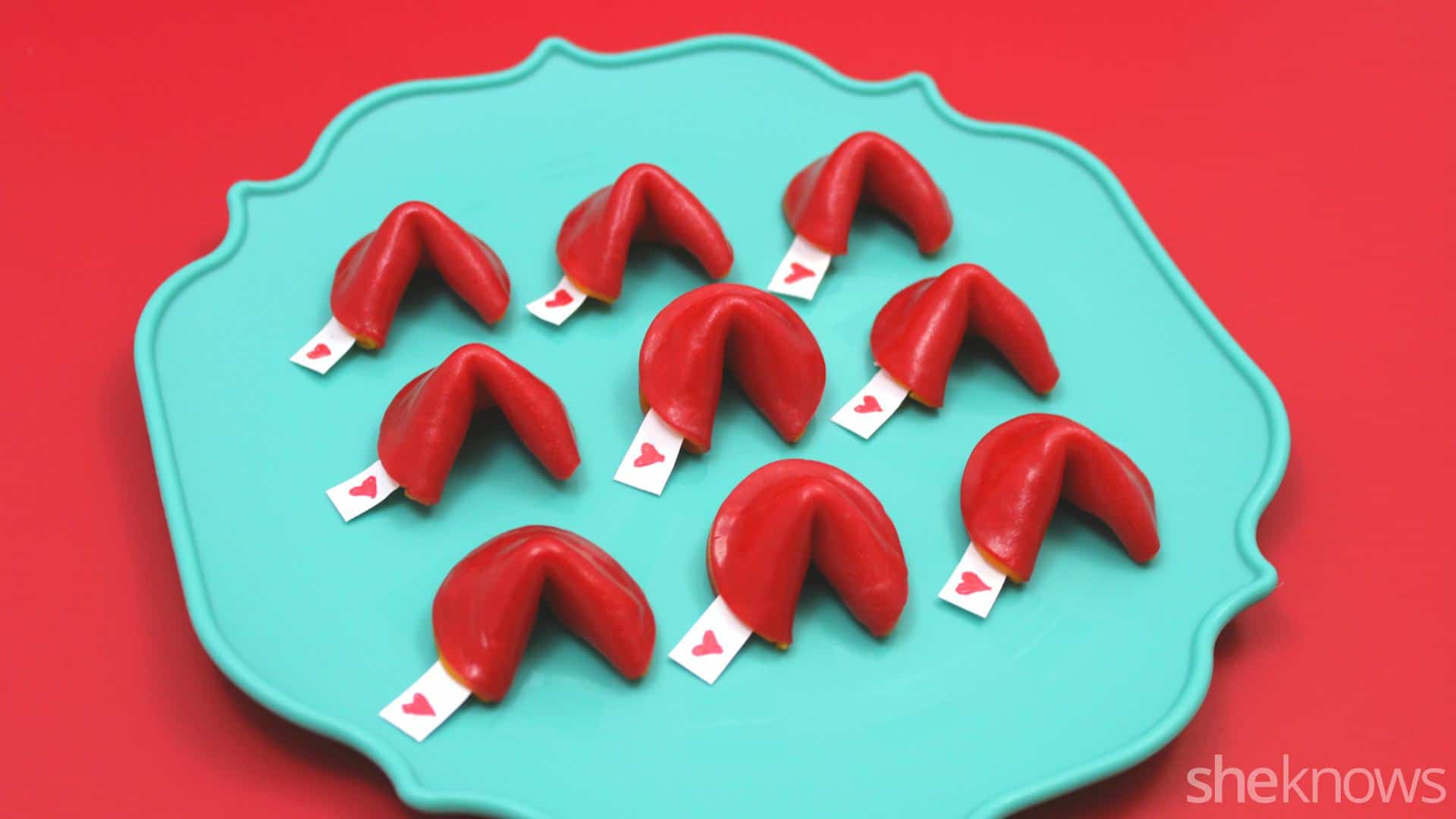 Fruit Roll-Up Valentine’s Day fortune cookies