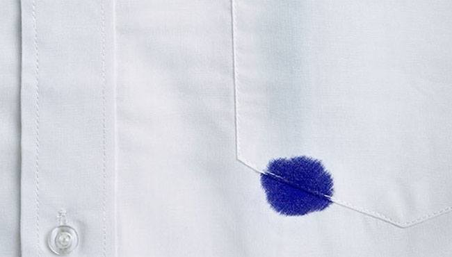 Getting rid of ink stains