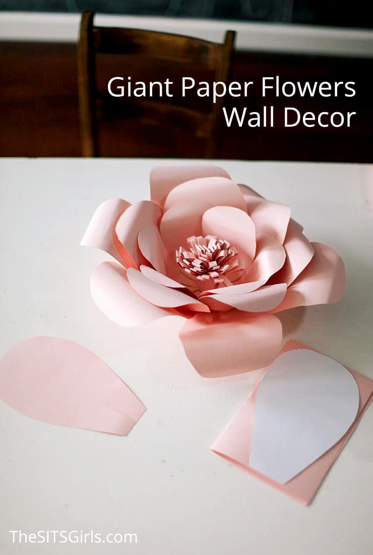 Giant paper wall flowers