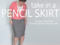 How to take in a pecil skirt 200x150 Getting Crafty: How to Mend or Alter Your Own Clothing