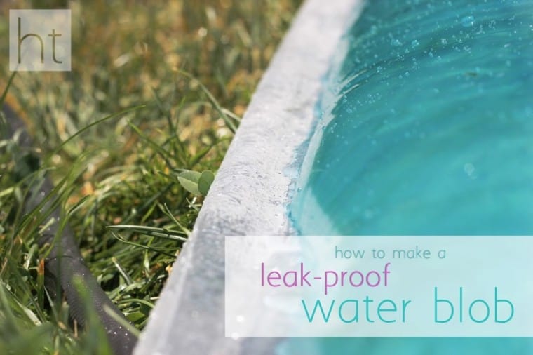 Leak proof water blob