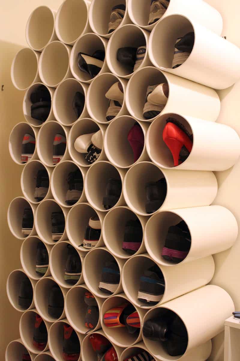 PVC pipe organizer