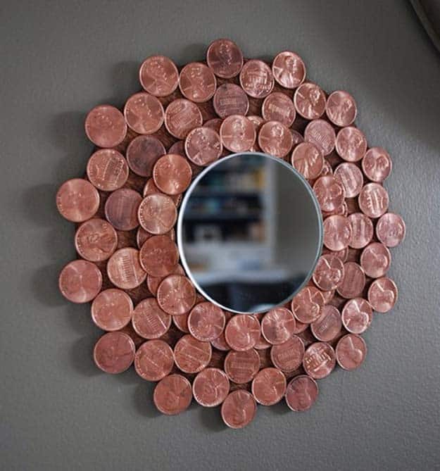 Penny starburst mirror