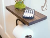 Toilet paper holder with a shelf 200x150 Affordable Home Makeover Ideas: DIY Shelves that are Easy to Craft!