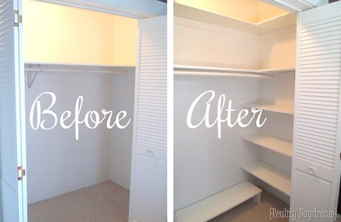 How to add shelving to your closet’s ends