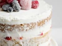 Naked cake with lemon buttercream and spring sugar berries 200x150 Fruity Zest and Floral Hues: 15 Delicious Spring Dessert Recipes