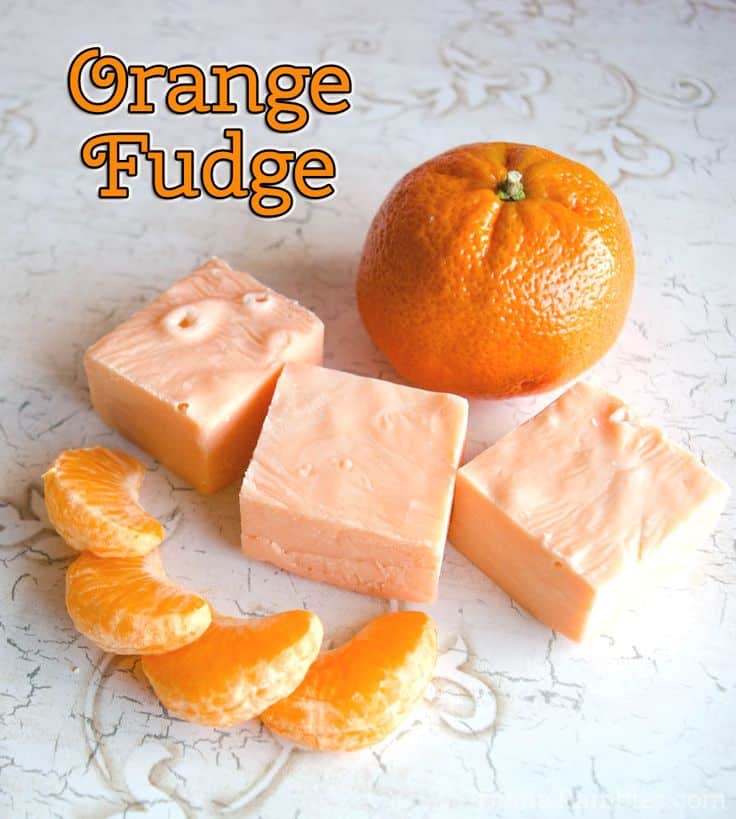 Orange creamsicle fudge