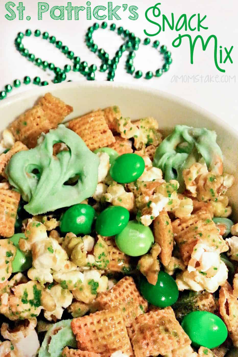 St Patrick’s Day snack mix