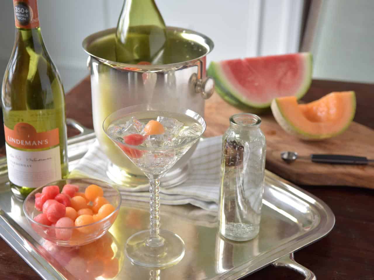 Sweet melon springtime cocktail