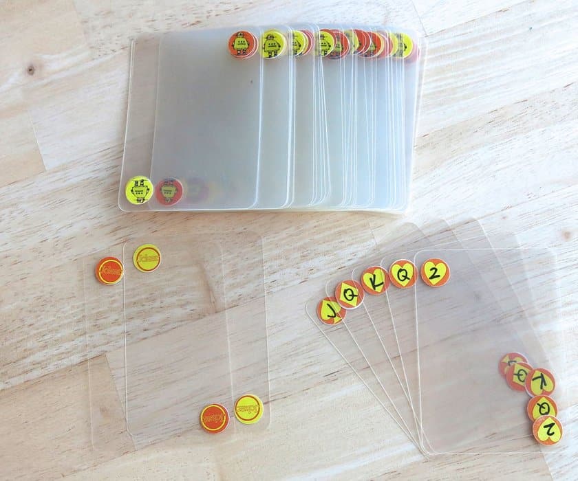 DIY clear playing cards