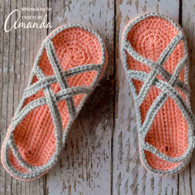 DIY. crochet sandals