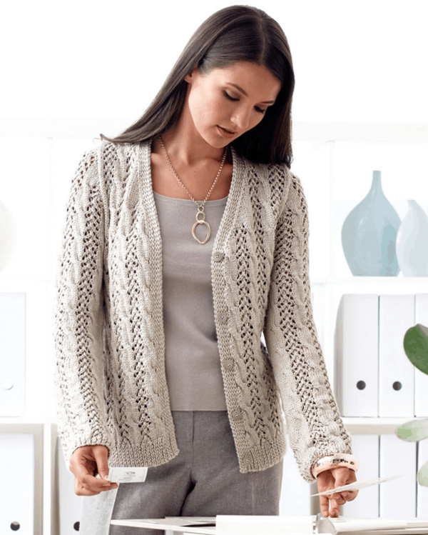 Lovely Lacy Cable cardigan