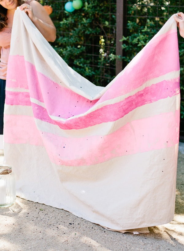 Painter’s canvas picnic blanket