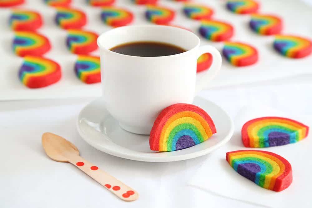 Rainbow sugar cookies