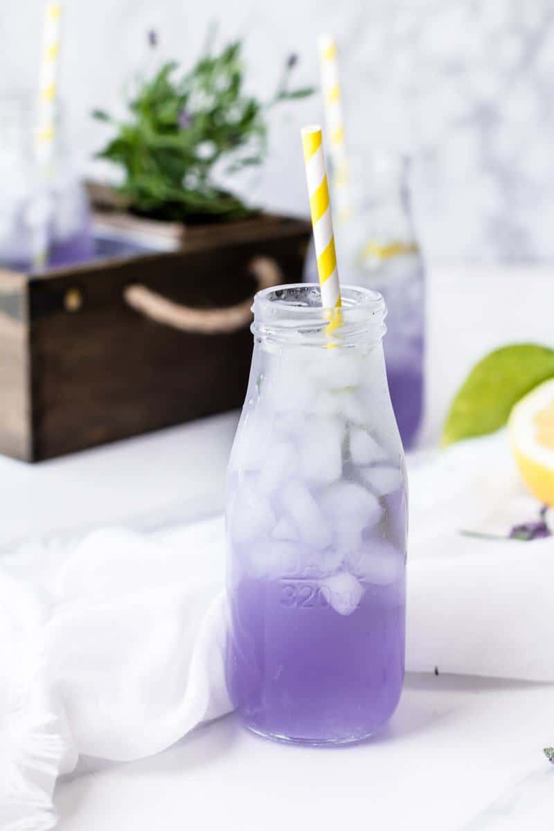Sparkling lavender lemonade