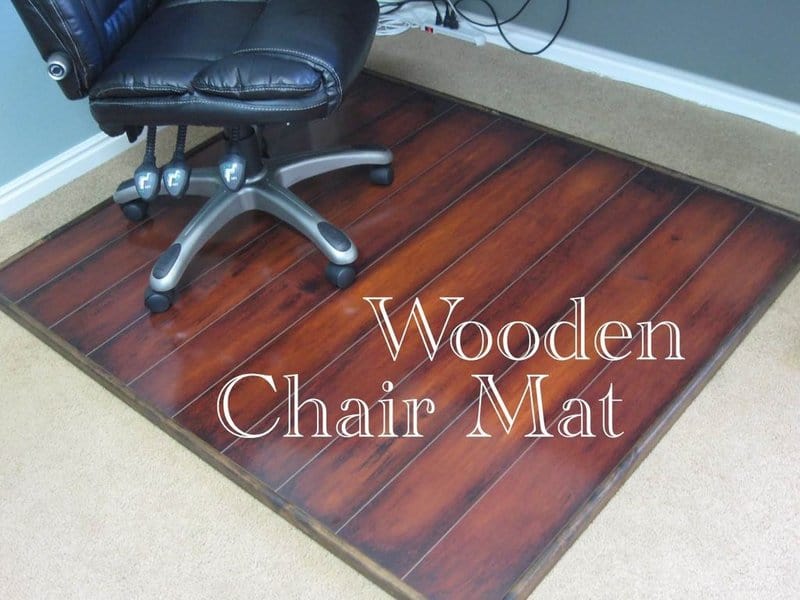 Wooden chair mat