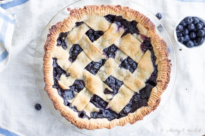 Vegan blueberry pie