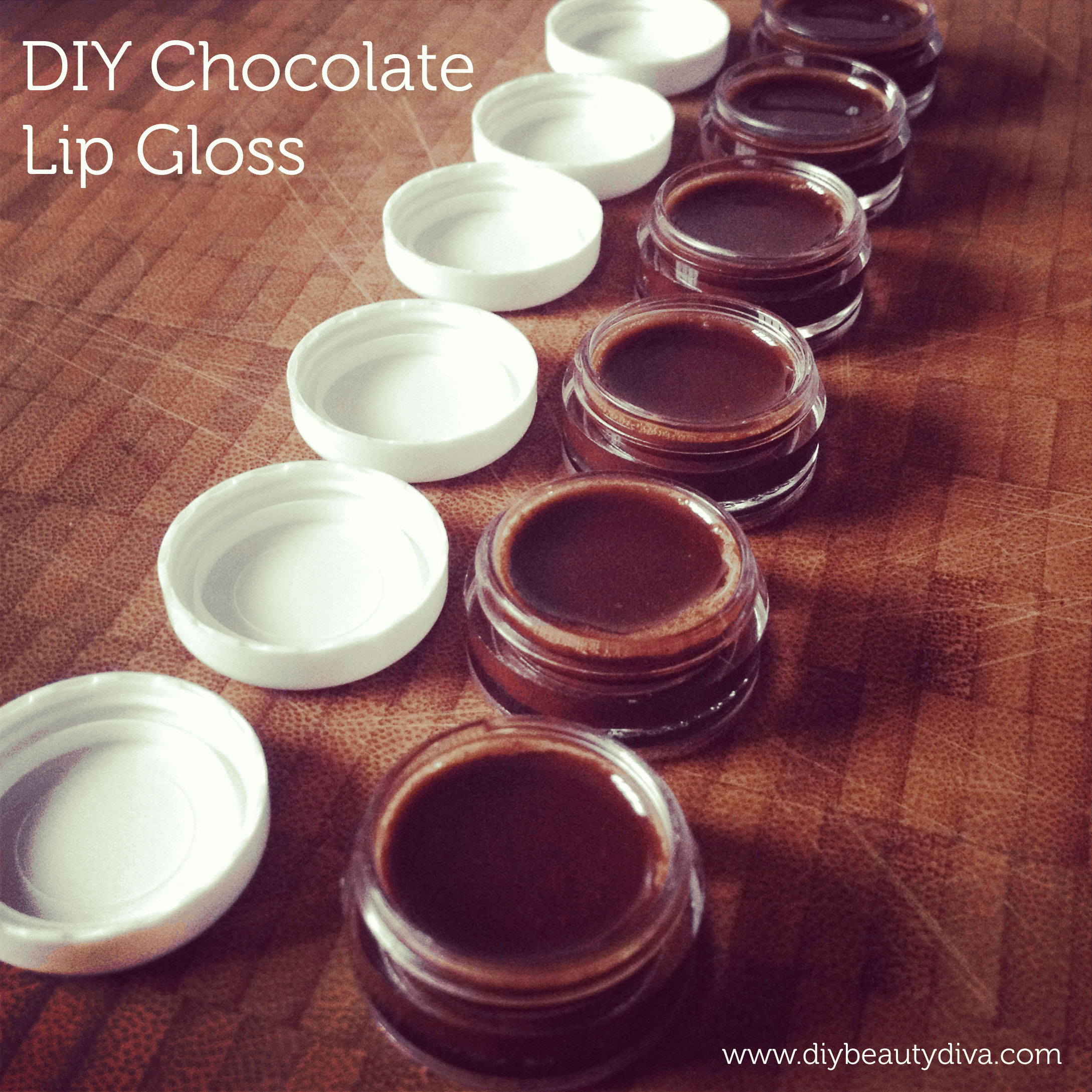 DIY chocolate lip gloss