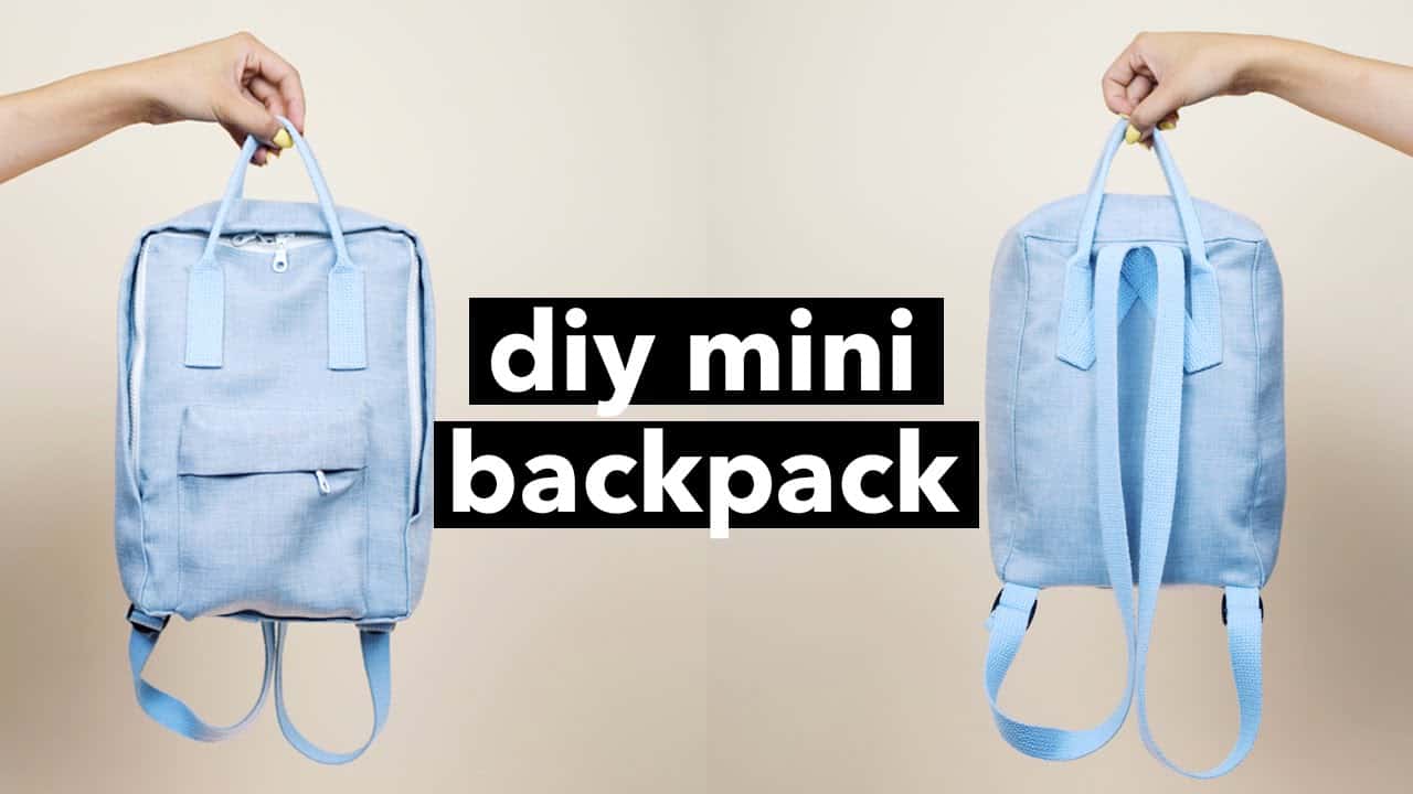 DIY mini backpack from scratch