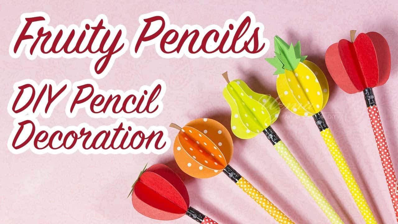 3D fruit pencils