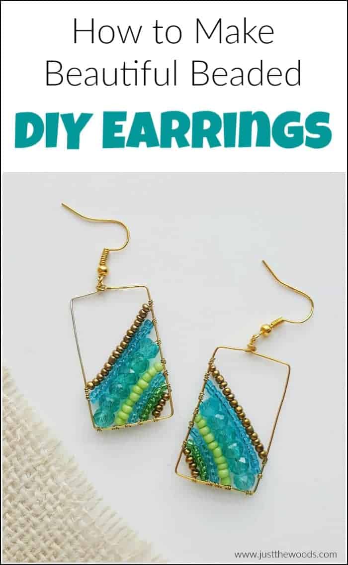 Beautiful beaded and wire earrings