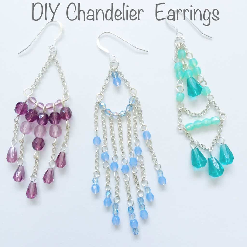 DIY chandelier earrings