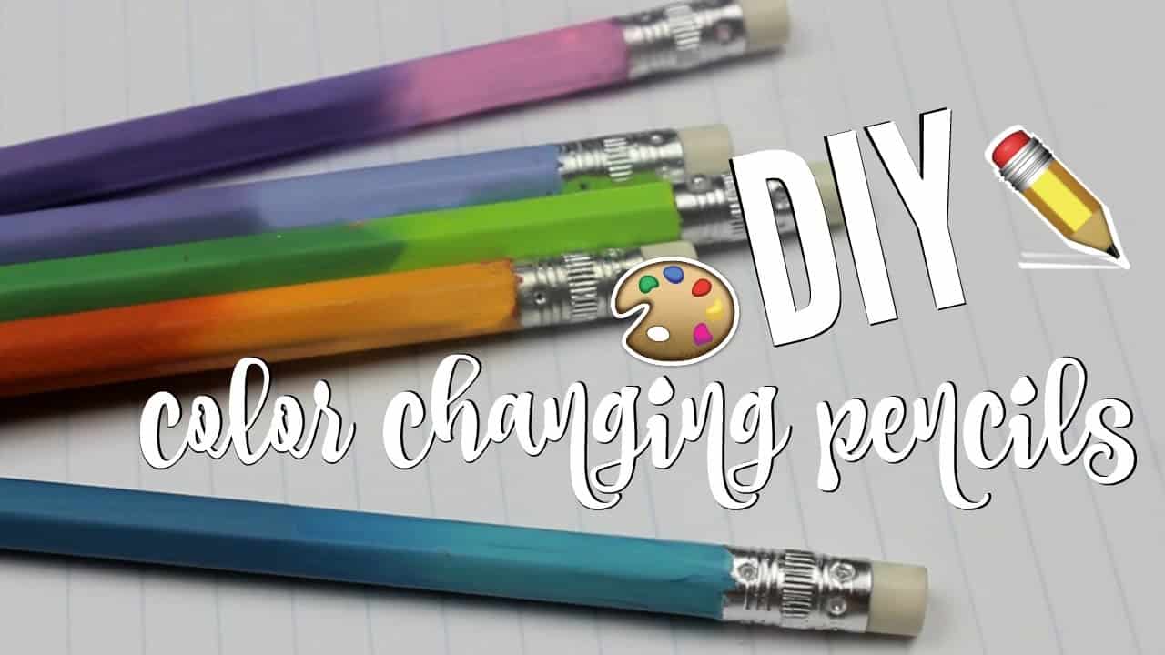 DIY colour changing pencils