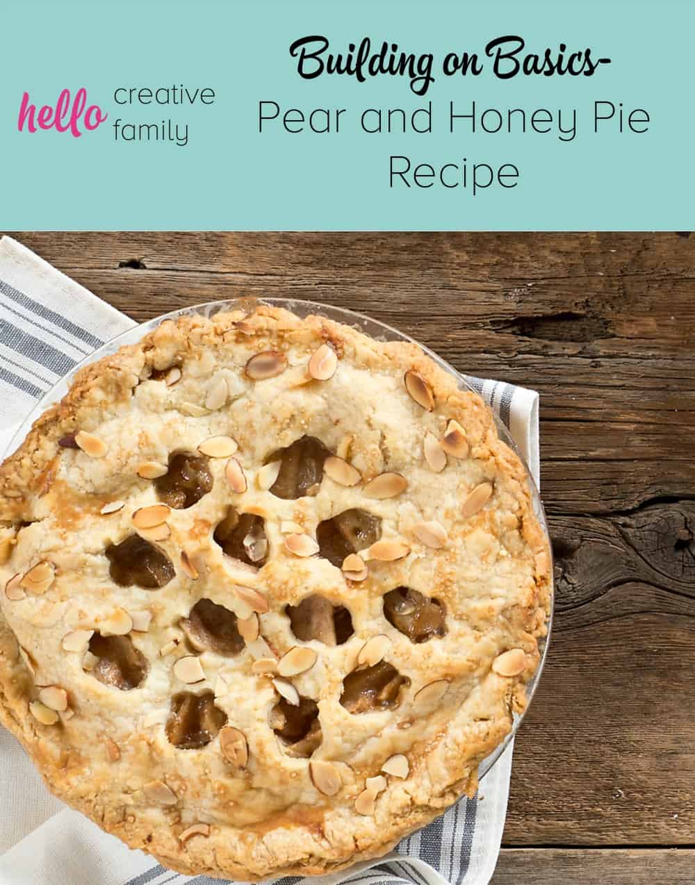 Pear and honey pie