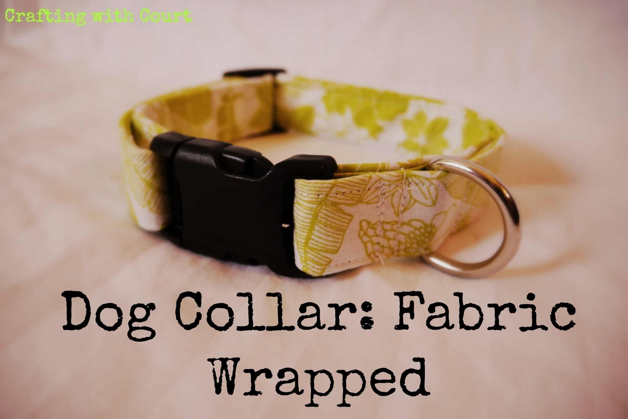 SImple fabric wrapped dog collar