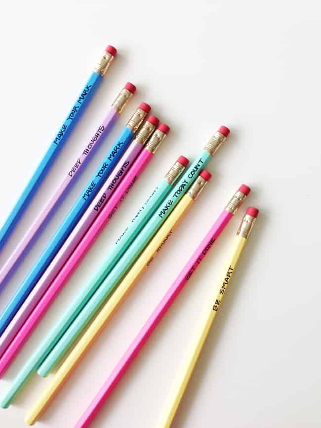 Simple painted pencils