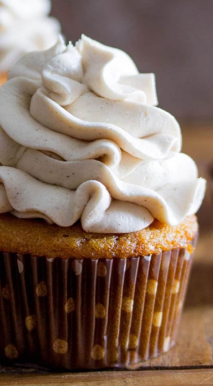 Sweet potato cupcakes with maple marshmallow frosting
