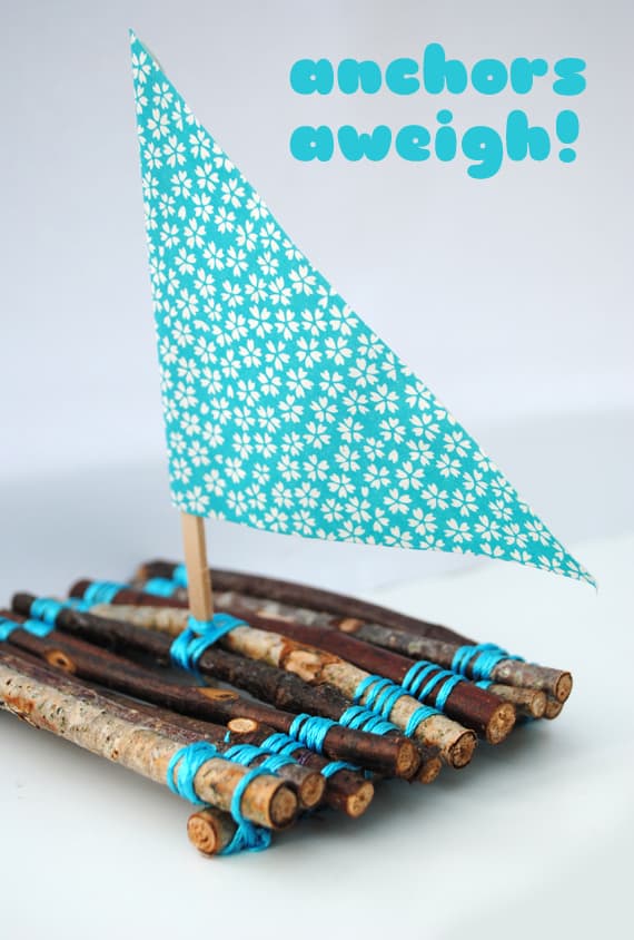 Twig sailboats