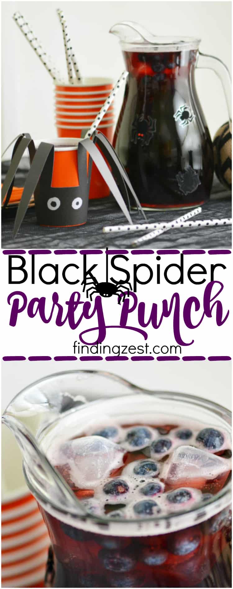 Black spider party punch