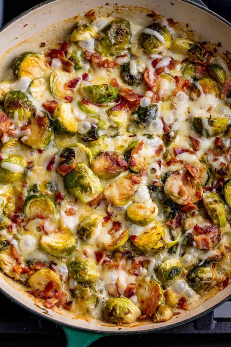 Cheesy Brussel sprout casserole